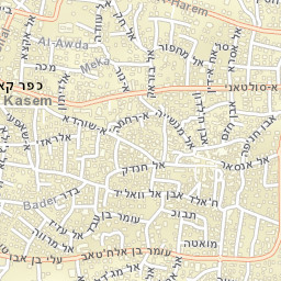 Kafr Qāsim Street Map