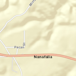 Nanafalia Alabama Street Map