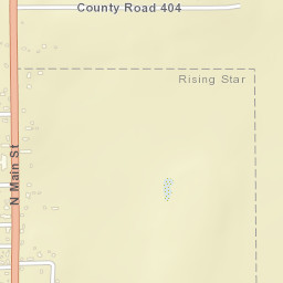 County Road 404, Rising Star, TX 76471 Street Map