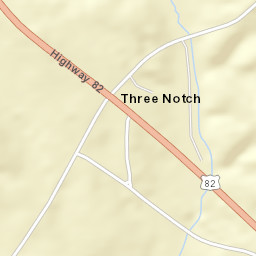Three Notch Alabama Street Map