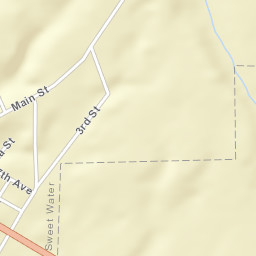 Sweet Water Alabama Street Map