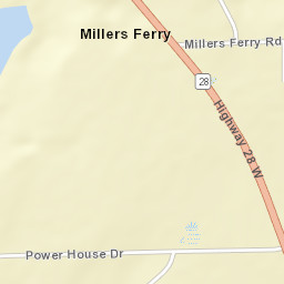 Millers Ferry Alabama Street Map
