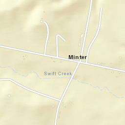 Minter Alabama Street Map
