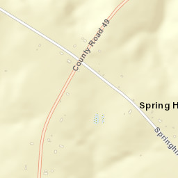 Spring Hill Alabama Street Map