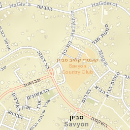 Savyon Street Map