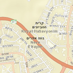 Yehud-Monosson Street Map
