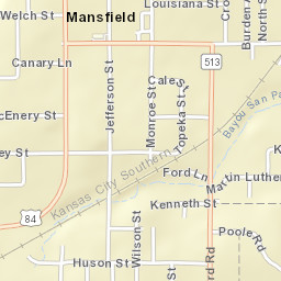 500-530 Jefferson St, Mansfield, LA 71052 Street Map