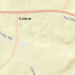 Comer Alabama Street Map