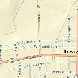 58 West Elm Street, Hillsboro, TX 76645 Street Map