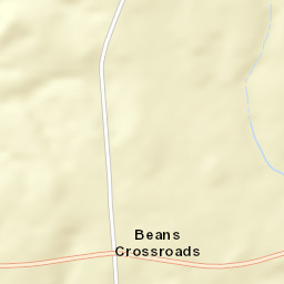 Beans Crossroads Alabama Street Map