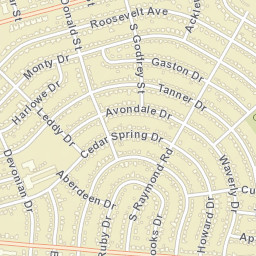 3601-3699 Delano Avenue, Midland, TX  Street Map