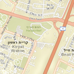 Rishon LeẔiyyon Street Map