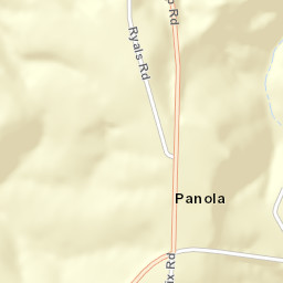 Panola Alabama Street Map