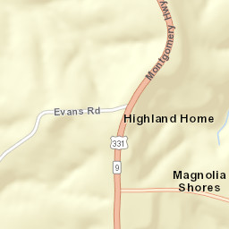Highland Home Alabama Street Map