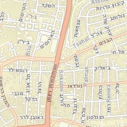 Ness Ziona Street Map