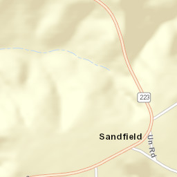 Sandfield Alabama Street Map