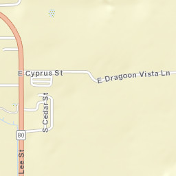 Saint David Arizona Street Map