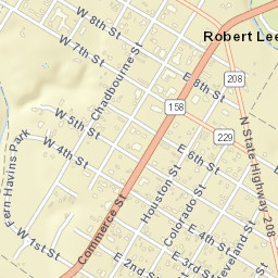 221 East 7th Street, Robert Lee, TX 76945 Street Map