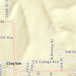 Clayton Alabama Street Map
