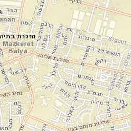Mazkeret Batya Street Map