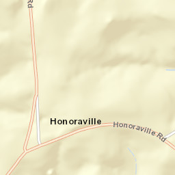 Honoraville Alabama Street Map