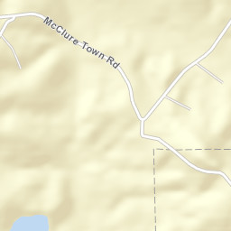 McClure Town Alabama Street Map