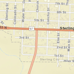 700-704 4th Street, Sterling City, TX 76951 Street Map