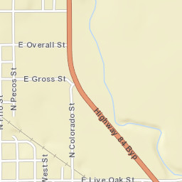 101-137 East Liveoak Street, Coleman, TX Street Map