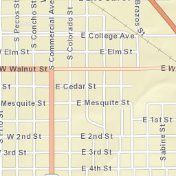 112 South Commercial Avenue, Coleman, TX Street Map