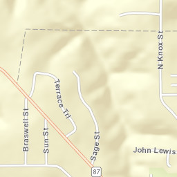 Trojan Terrace Alabama Street Map