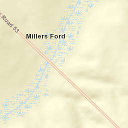 Millers Ford Alabama Street Map