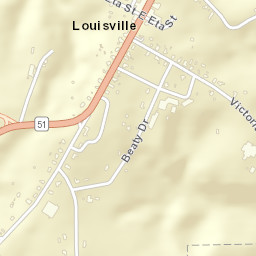 Louisville Alabama Street Map