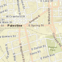 600-698 East Crawford Street, Palestine, TX Street Map