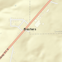 Baxters Alabama Street Map
