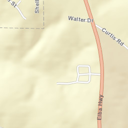 Mossy Grove Alabama Street Map