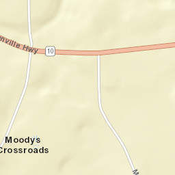 Moodys Crossroads Alabama Street Map