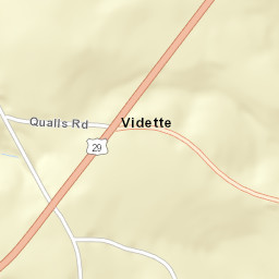 Vidette Alabama Street Map