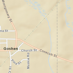 Goshen Alabama Street Map