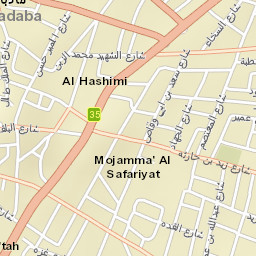 Mādabā Street Map