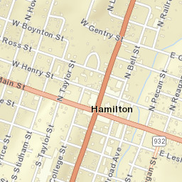 101 North Rice Street, Hamilton, TX Street Map