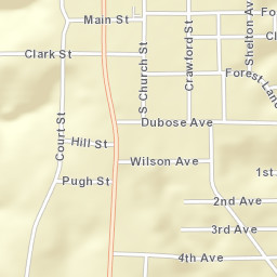 Grove Hill Alabama Street Map
