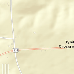 Tyler Crossroads Alabama Street Map