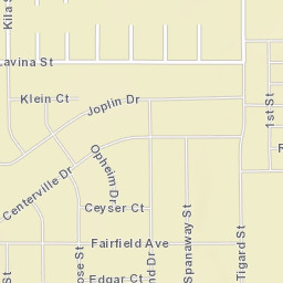 16131 Lavina St El Paso, Texas Street Map