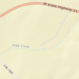 Highway 21, Douglass, TX 75943, USA Street Map