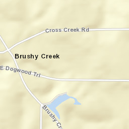 Brushy Creek Alabama Street Map
