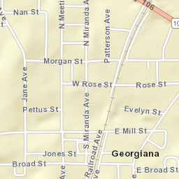 272-298 East Mill Street, Georgiana, AL Street Map