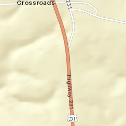 Hamilton Crossroads Alabama Street Map