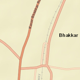 Bhakkar Street Map