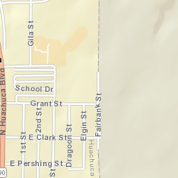 Huachuca City Arizona Street Map