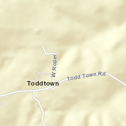 Toddtown Alabama Street Map